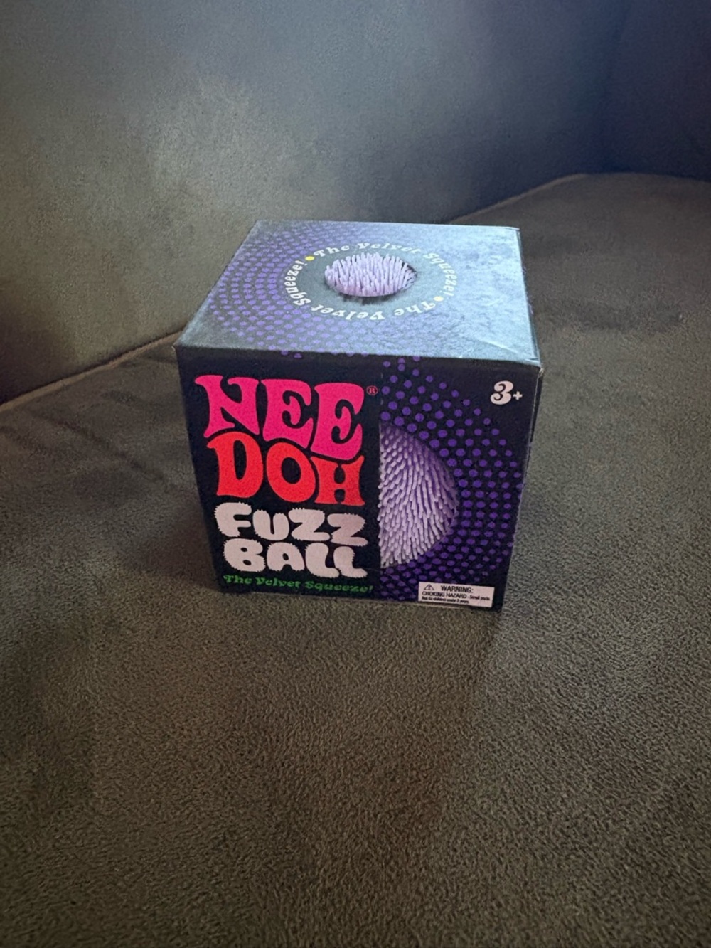 NEW IN BOX! Nee Doh Fuzz Ball  - Purple